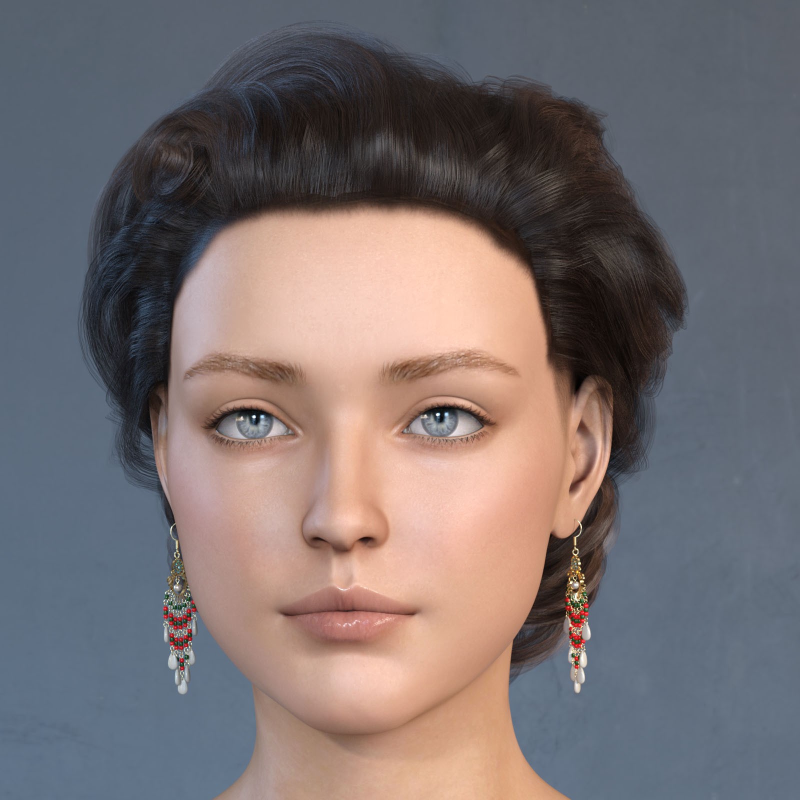 Crystal Jade Earrings for Genesis8 and Genesis9 by N/A