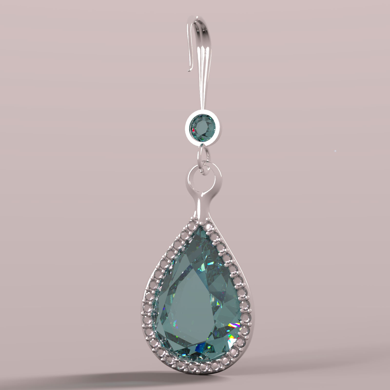 Crystal Jade Earrings for Genesis8 and Genesis9 by N/A