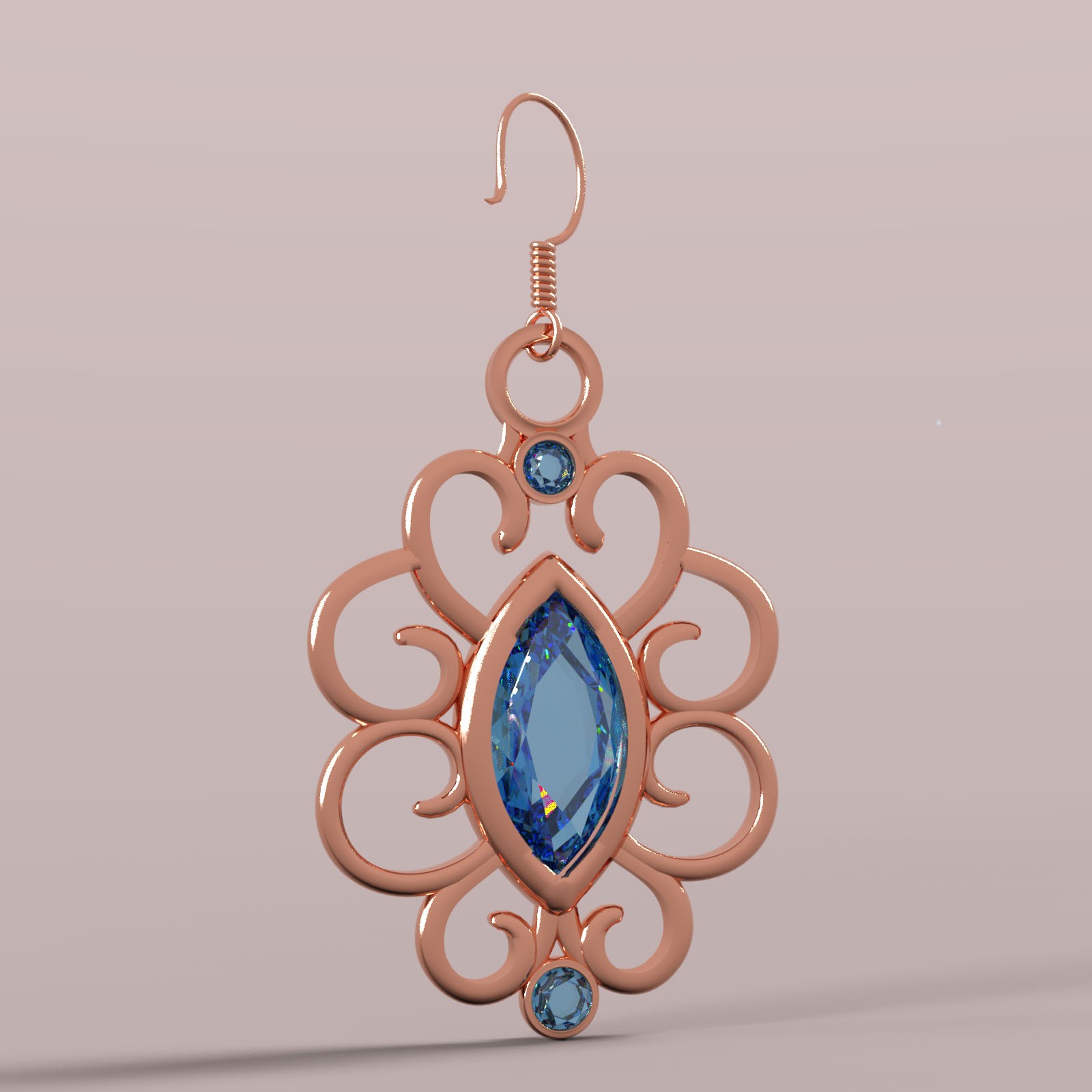 Crystal Jade Earrings for Genesis8 and Genesis9 by N/A
