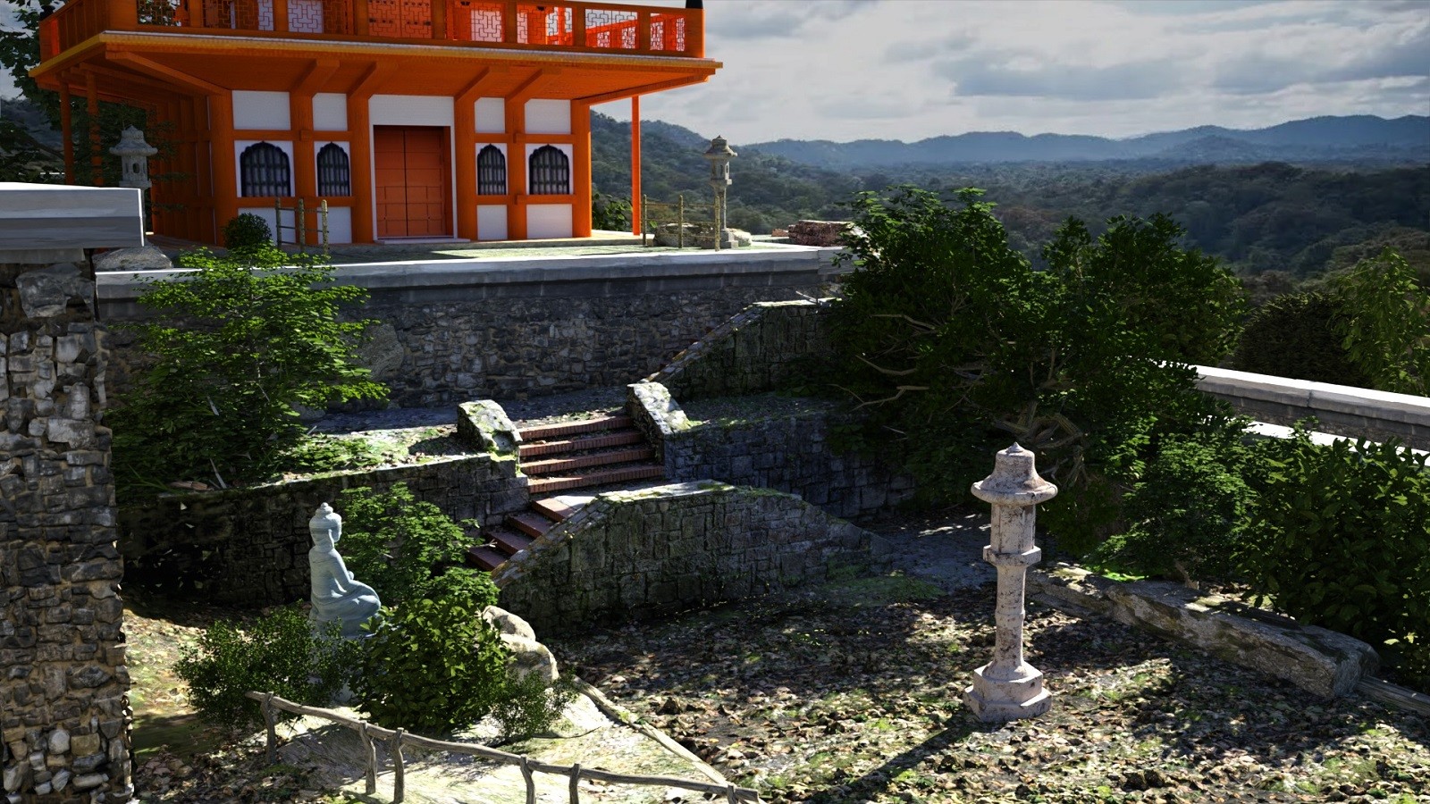 Ancient Pagoda for DAZ by N/A