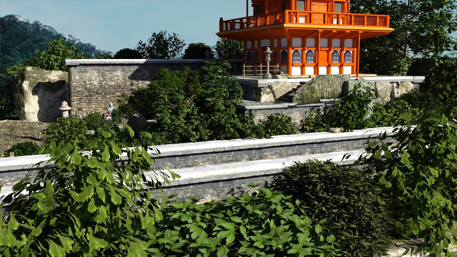 Ancient Pagoda for DAZ by N/A