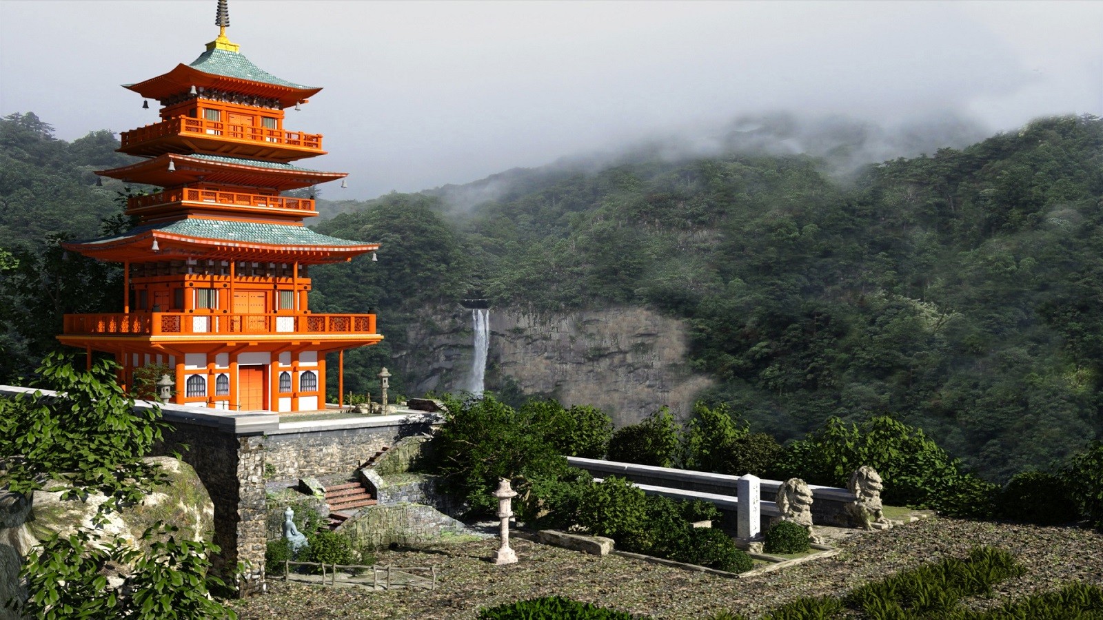 Ancient Pagoda for DAZ by N/A