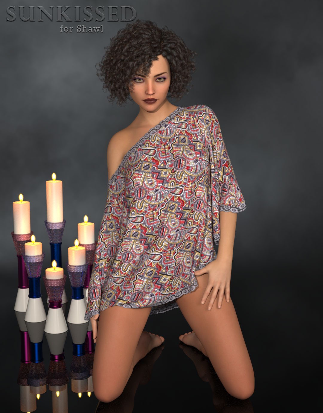 Sunkissed for Sheer Chiffon Shawl by N/A