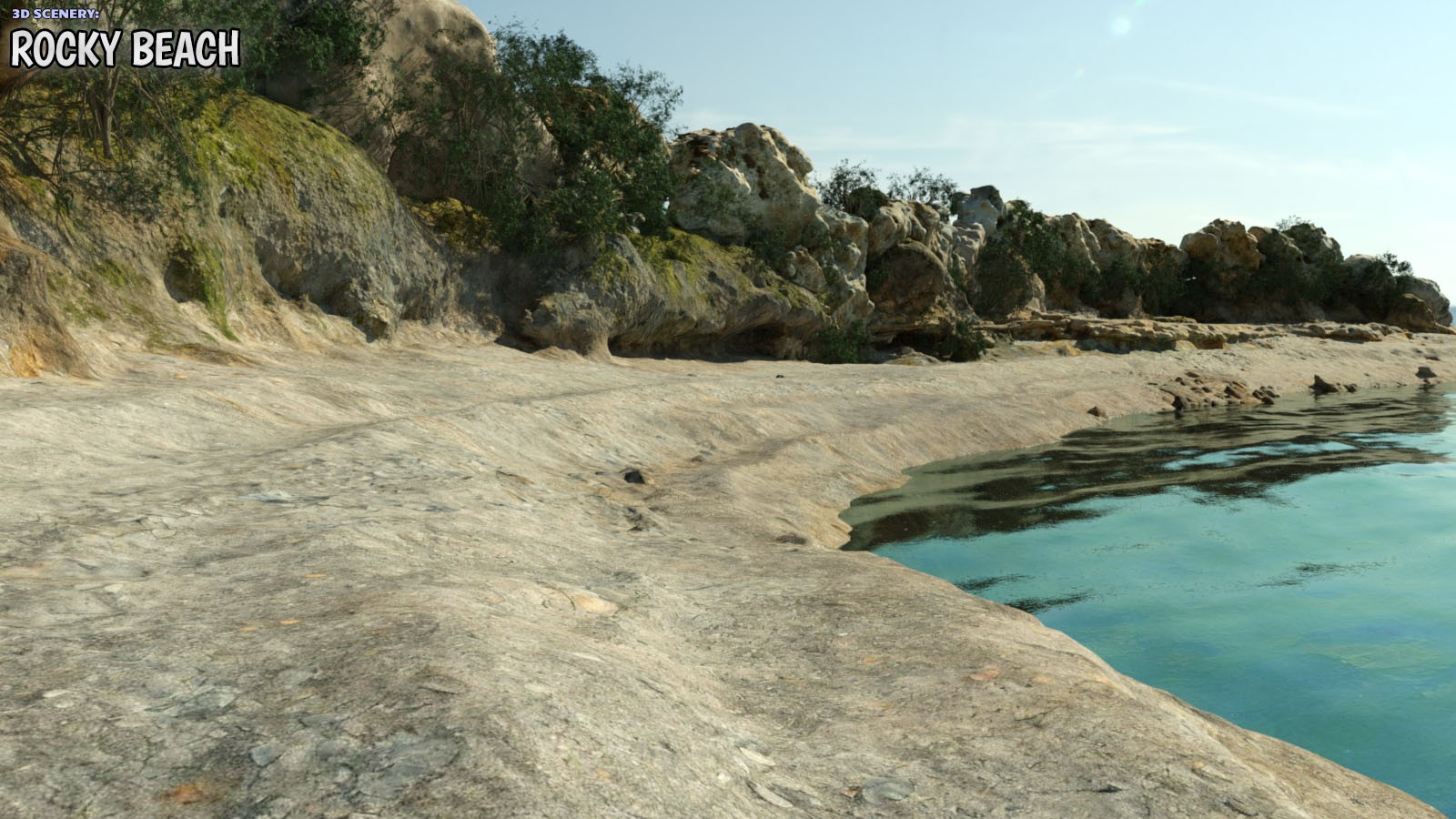 3D Scenery: Rocky Beach by N/A