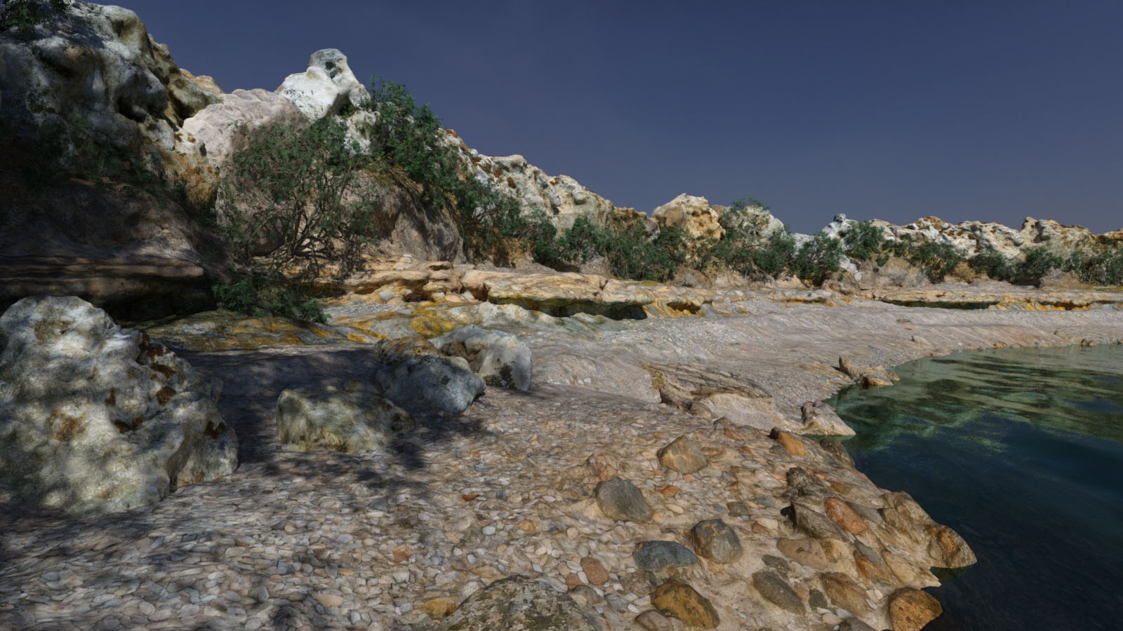 3D Scenery: Rocky Beach by N/A