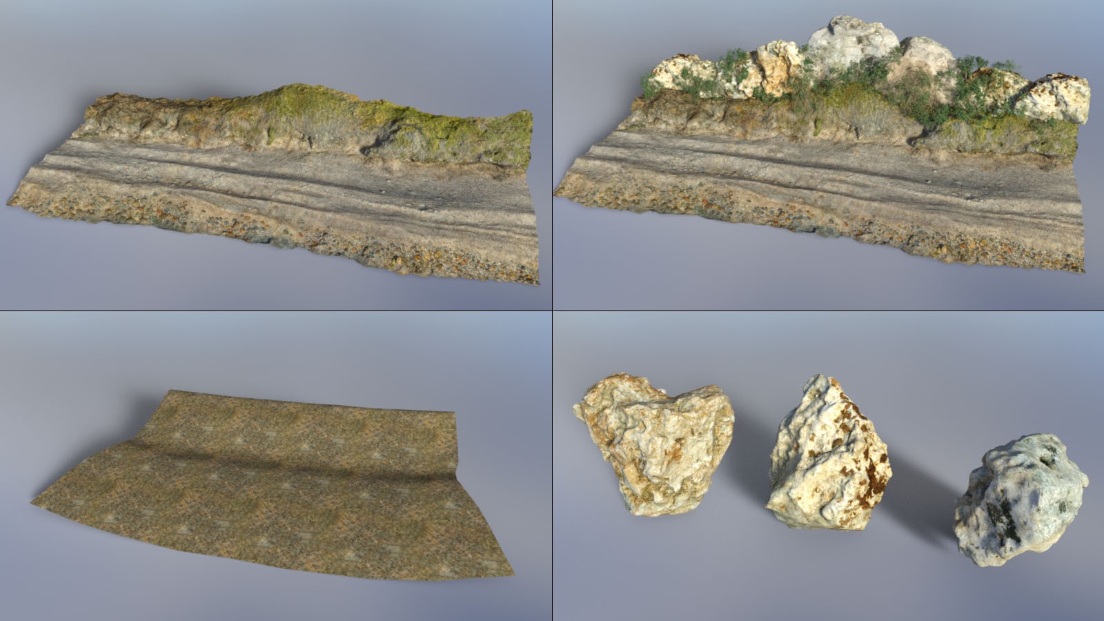 3D Scenery: Rocky Beach by N/A
