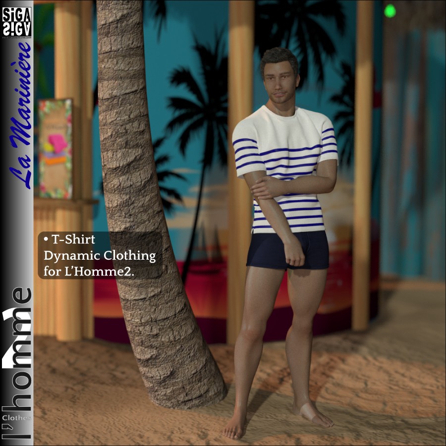 La Marinière Dynamic T-Shirt for L'Homme2 by N/A