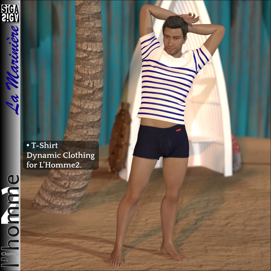 La Marinière Dynamic T-Shirt for L'Homme2 by N/A