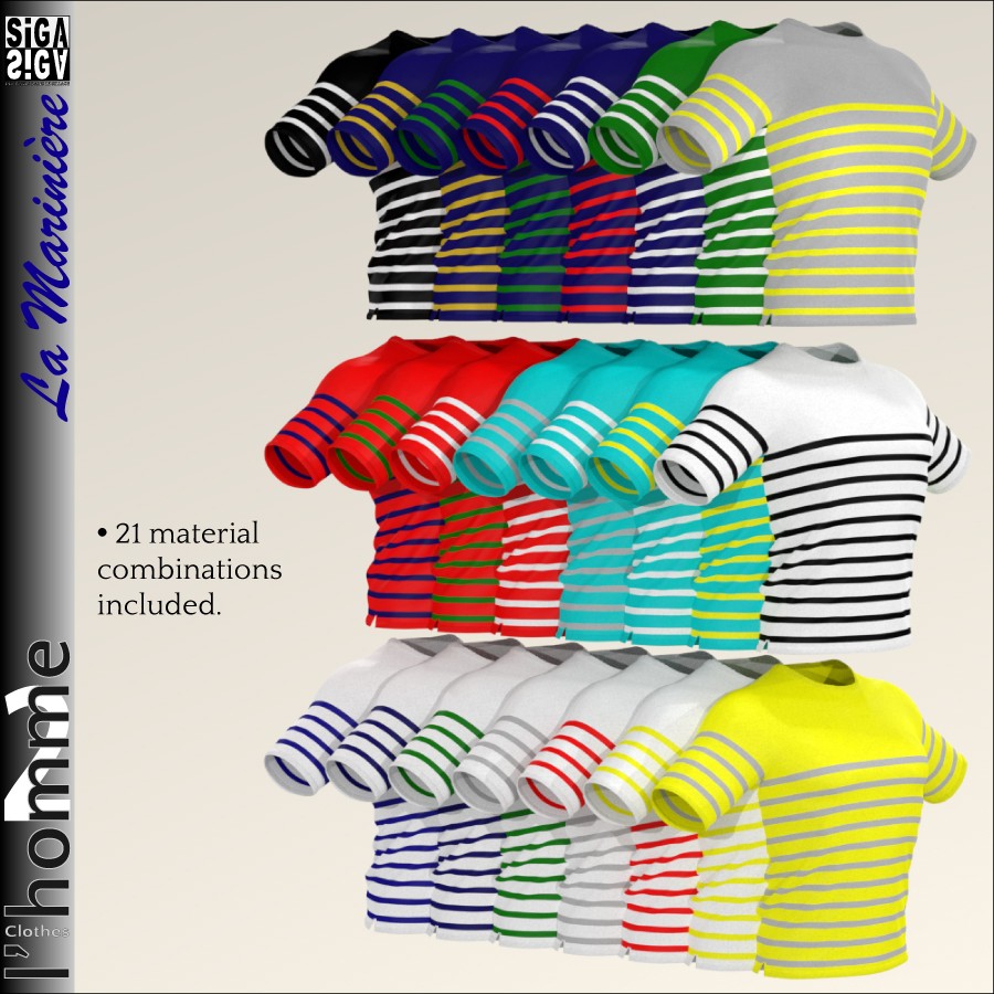 La Marinière Dynamic T-Shirt for L'Homme2 by N/A