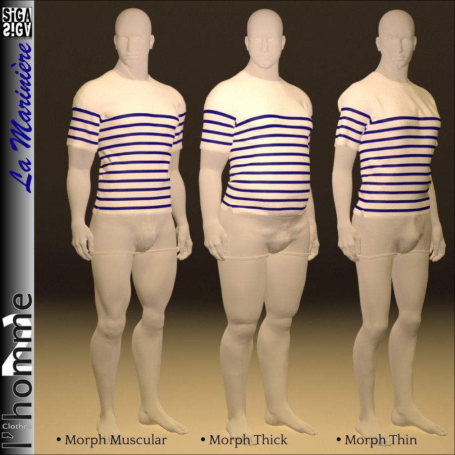 La Marinière Dynamic T-Shirt for L'Homme2 by N/A