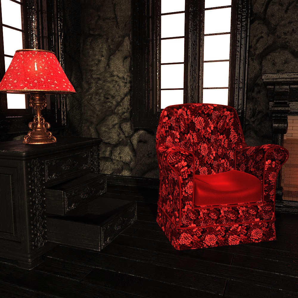 Gothic Room for Daz Studio by N/A