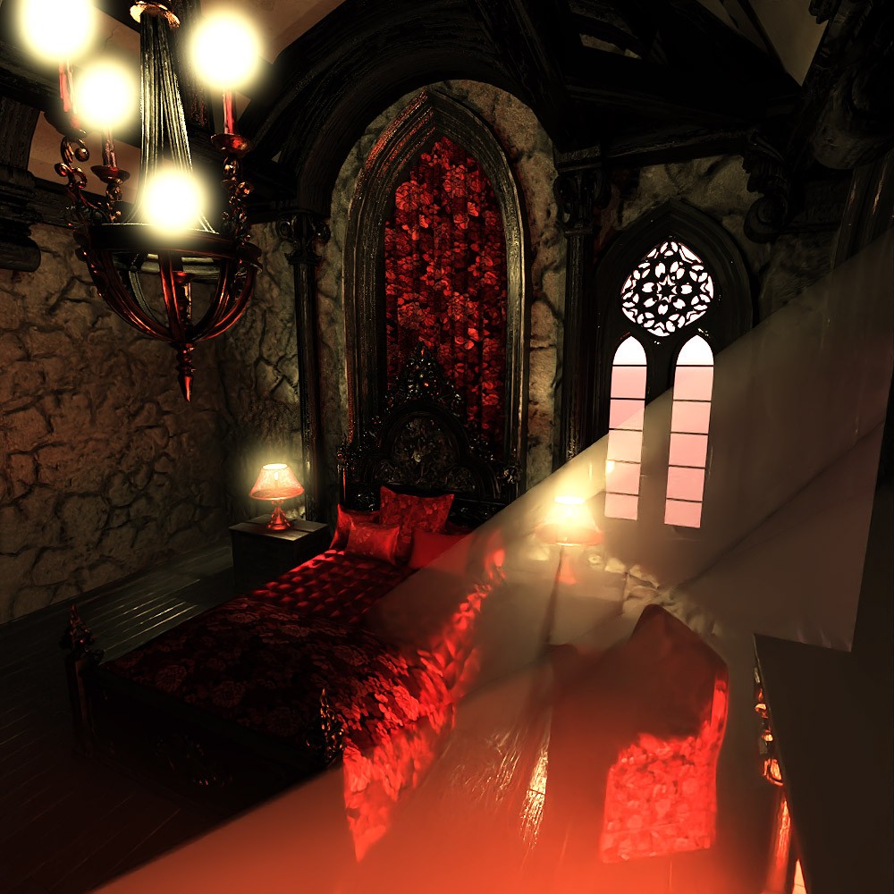 Gothic Room for Daz Studio by N/A