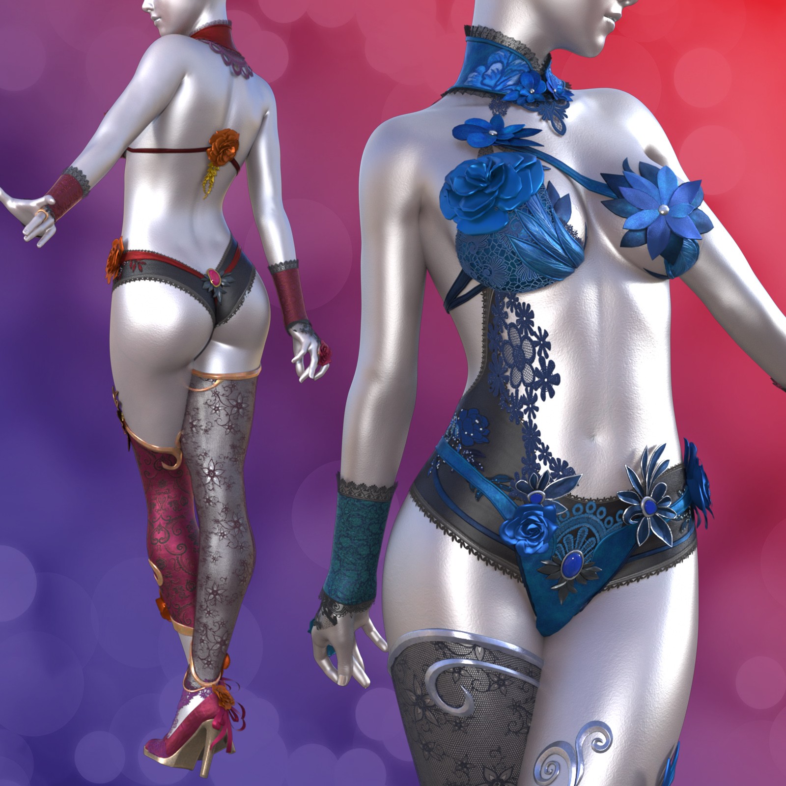 Fantasy S Dimension_Floral_lace003 by N/A