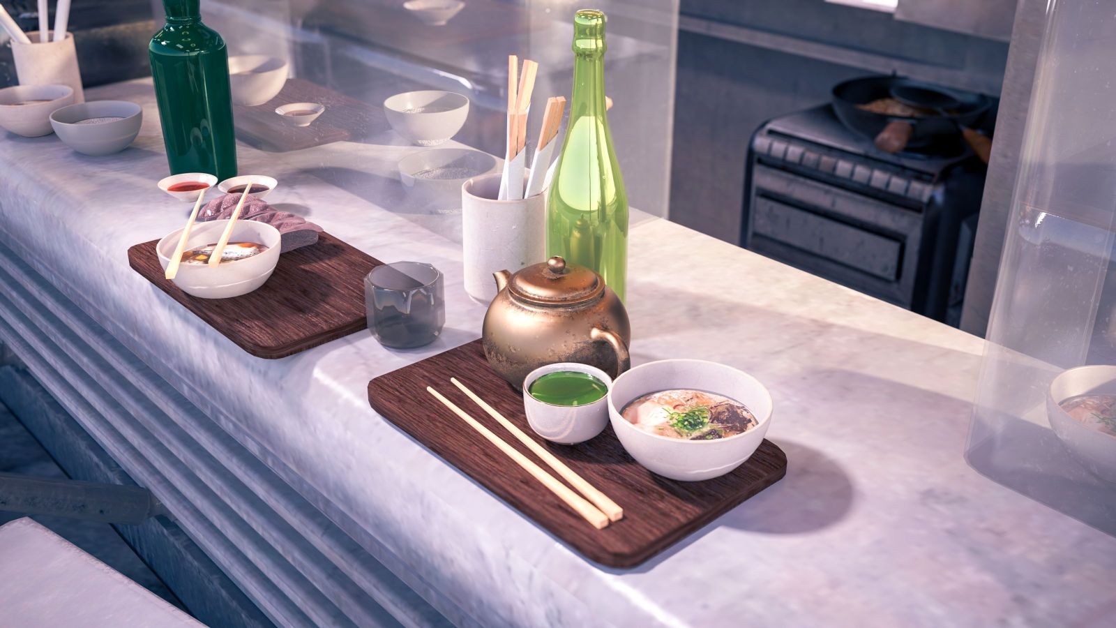 The White Dragon Noodle Bar for Daz Studio by N/A