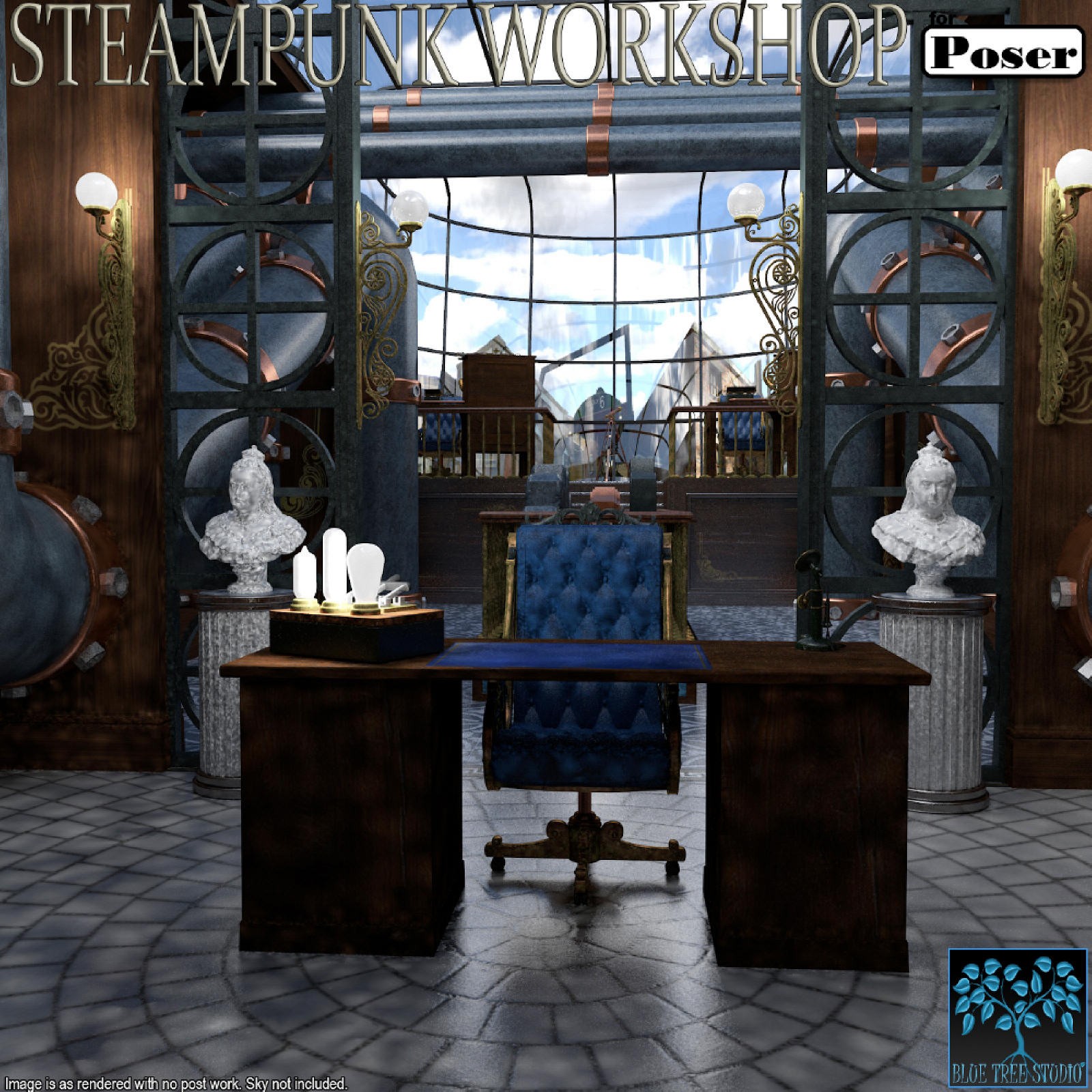Steampunk Workshop for Poser by N/A
