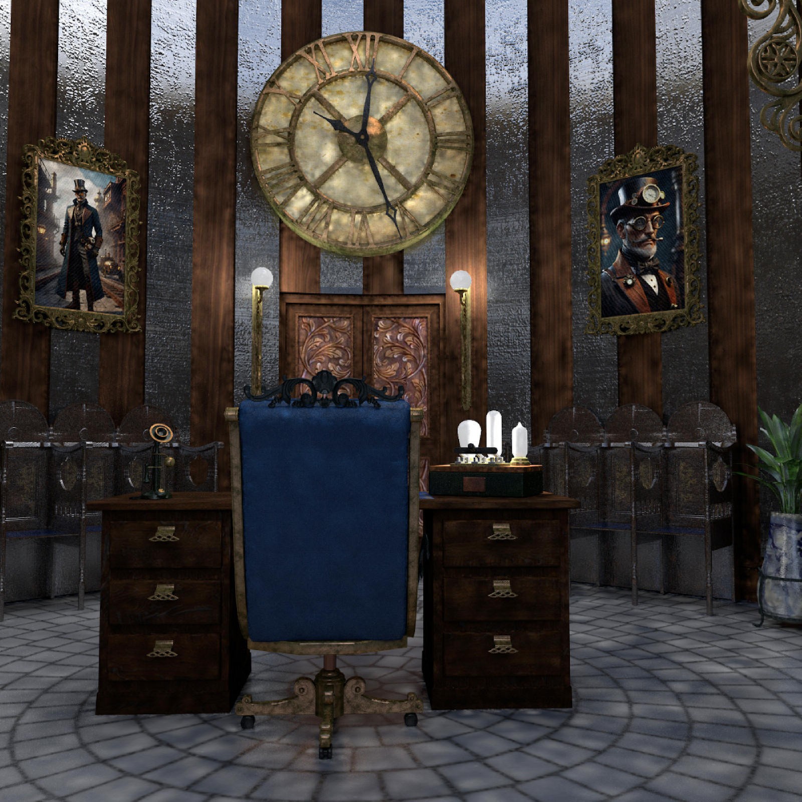 Steampunk Workshop for Poser by N/A