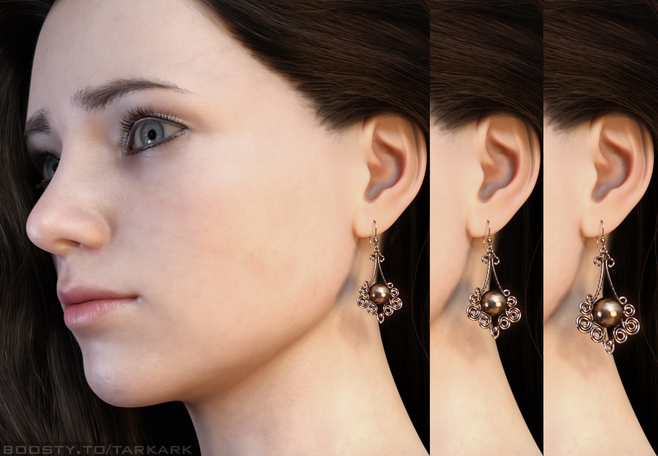 (TA) Vifer Earrings for Genesis 8, 8.1 Female by N/A