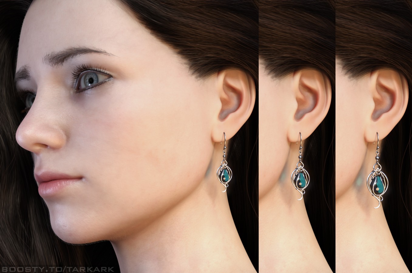 (TA) Caeli Earrings for Genesis 8 and 8.1 Female by N/A
