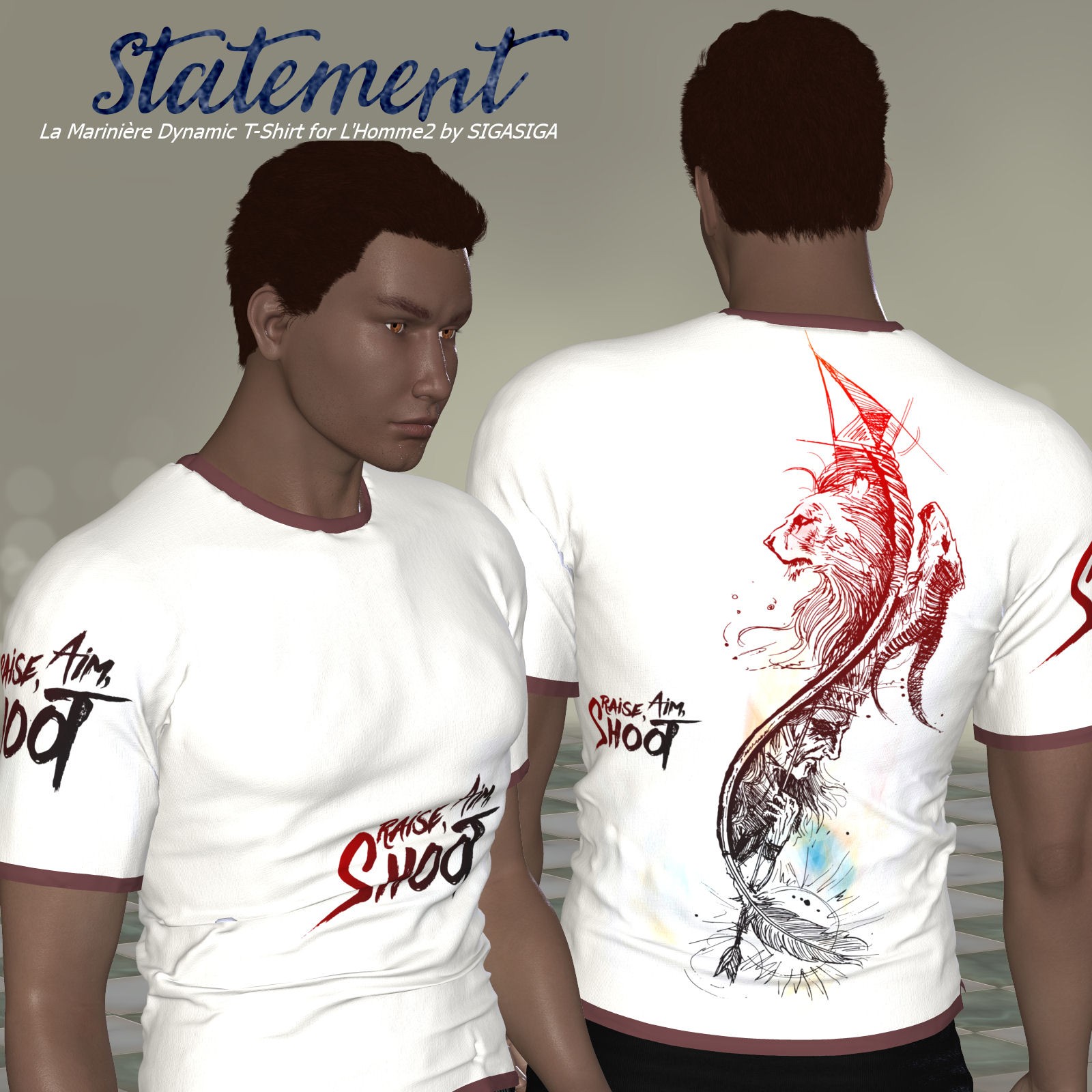 DA-Statement for La Marinière Dynamic T-Shirt by N/A