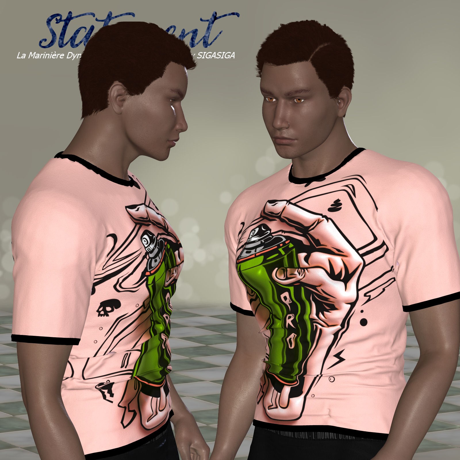DA-Statement for La Marinière Dynamic T-Shirt by N/A