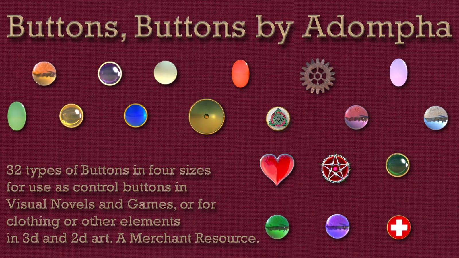 Button, Buttons by Adompha by N/A