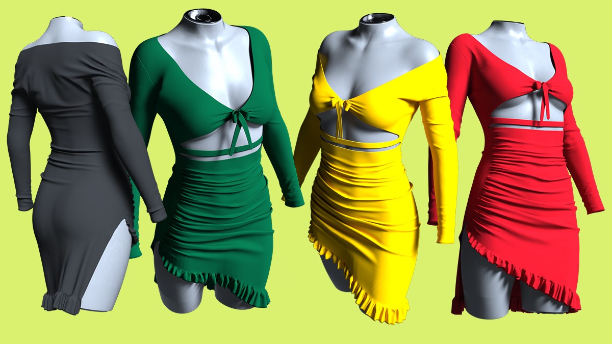 Rql-Dfroce Ruby Temptation Mini Dress G8F & G8.1F by N/A