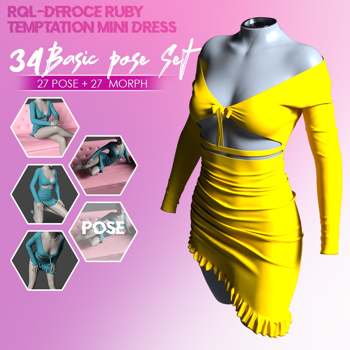 Rql-Dfroce Ruby Temptation Mini Dress G8F & G8.1F by N/A
