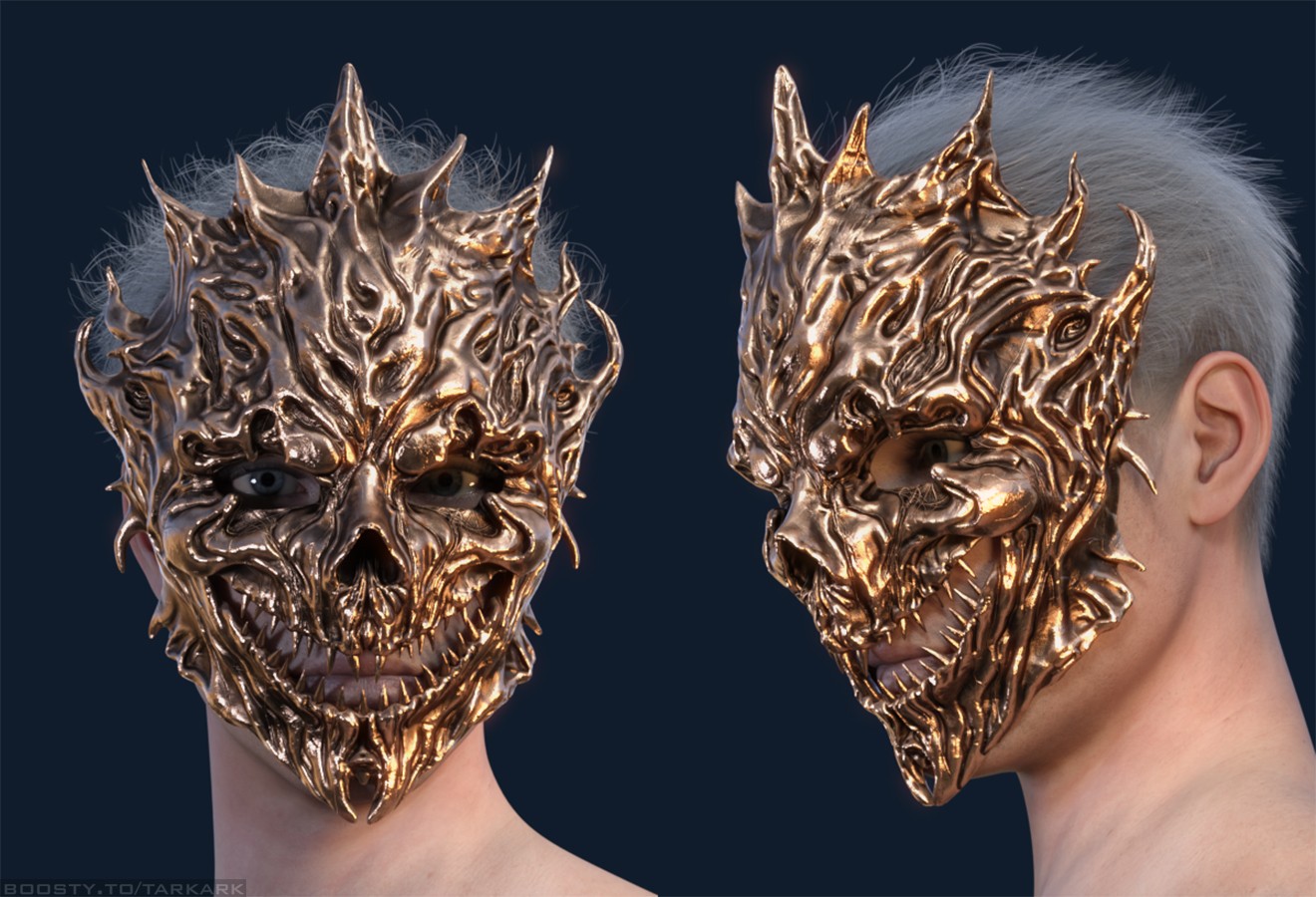 (TA) Demonic Mask for Genesis 8 Male by N/A