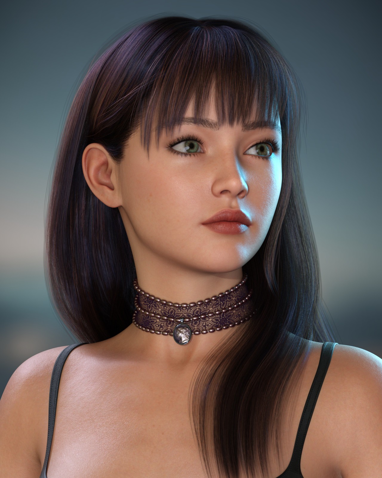 ALO Areti Hair for Genesis 9, 8 and 8.1 Females by N/A