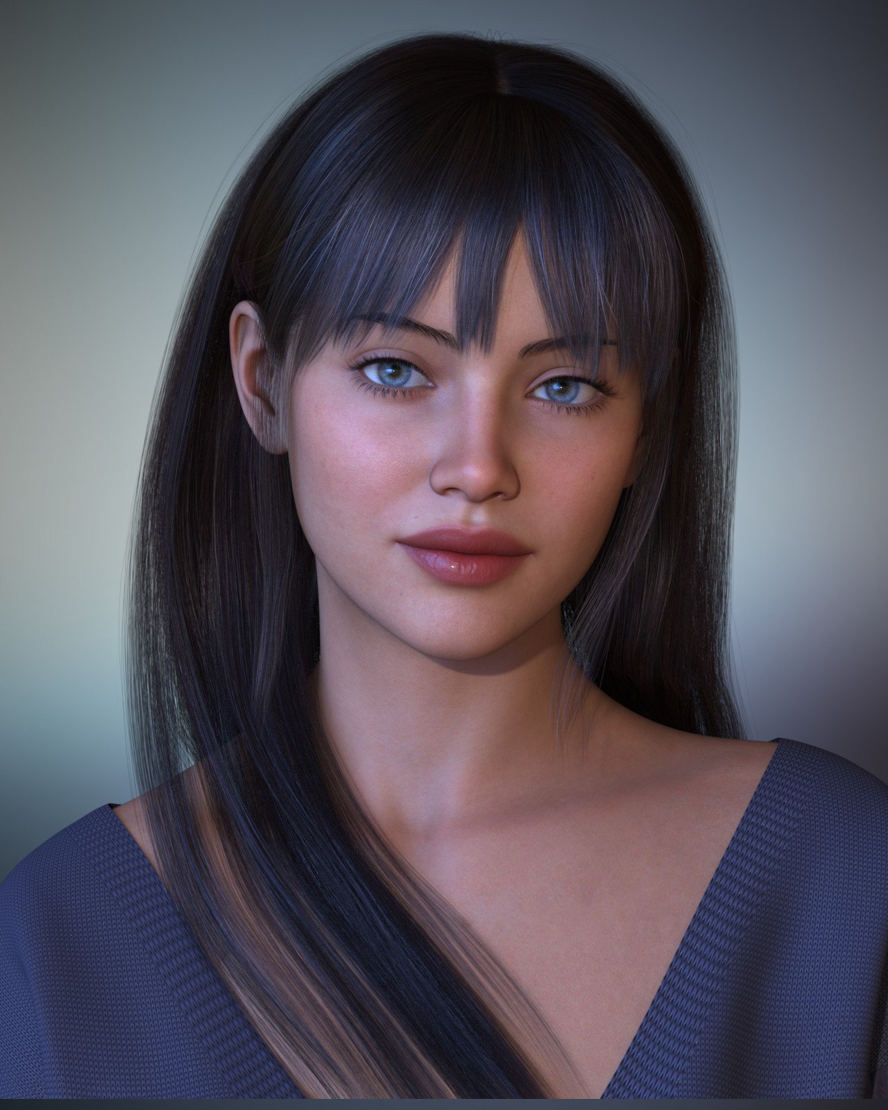 ALO Areti Hair for Genesis 9, 8 and 8.1 Females by N/A