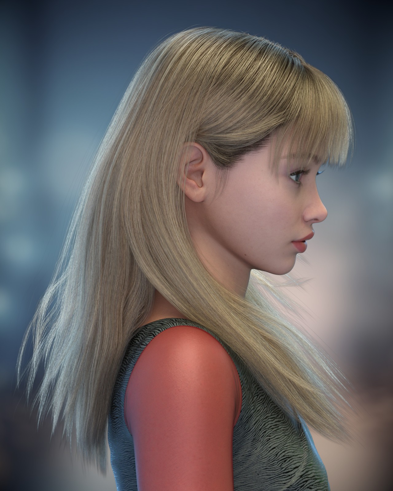 ALO Areti Hair for Genesis 9, 8 and 8.1 Females by N/A