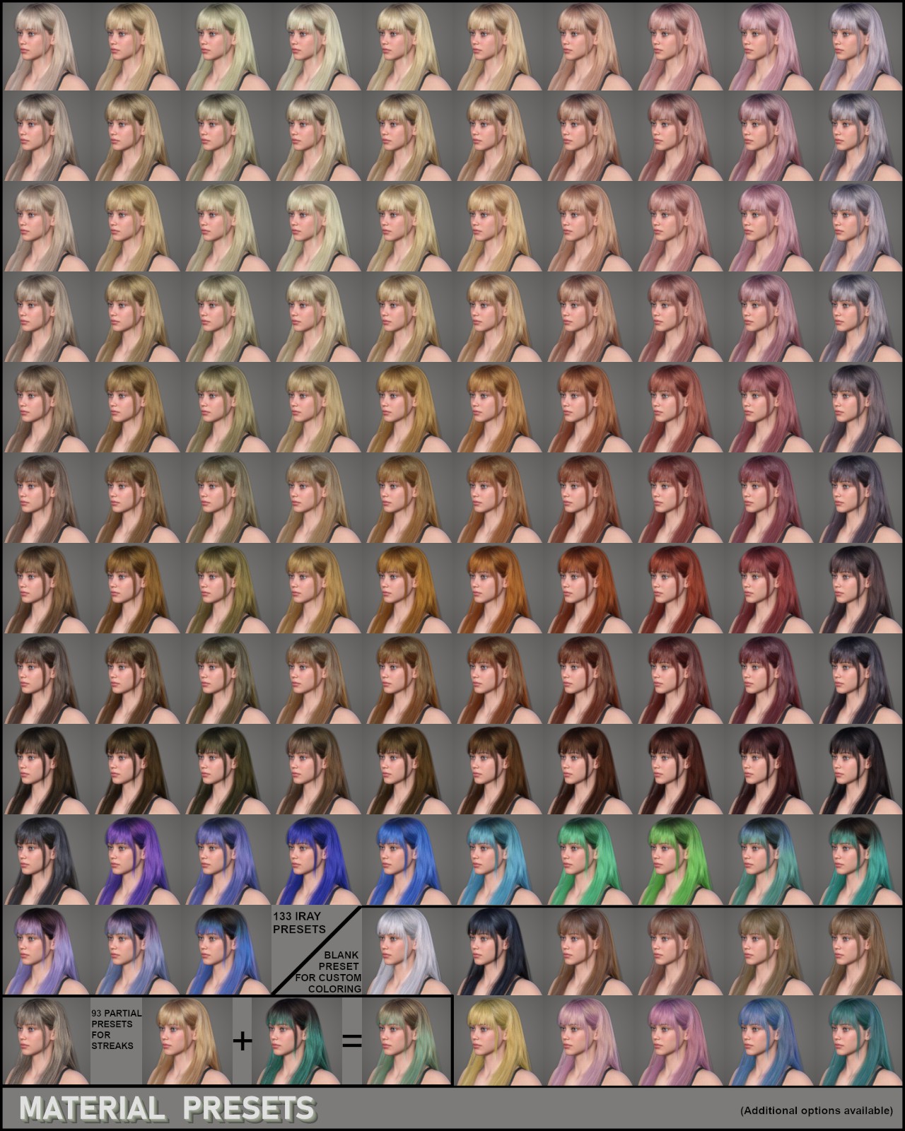 ALO Areti Hair for Genesis 9, 8 and 8.1 Females by N/A