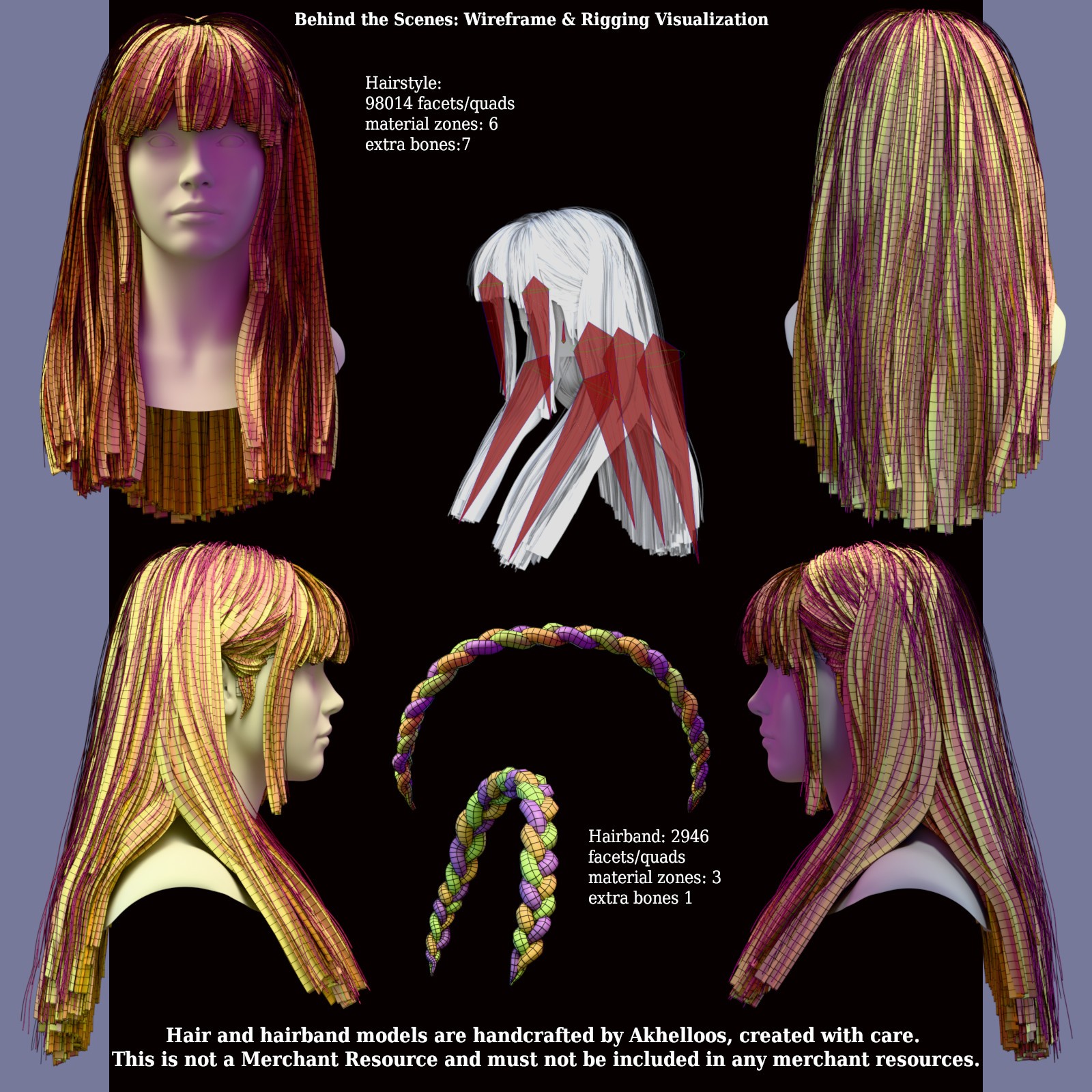 ALO Areti Hair for Genesis 9, 8 and 8.1 Females by N/A