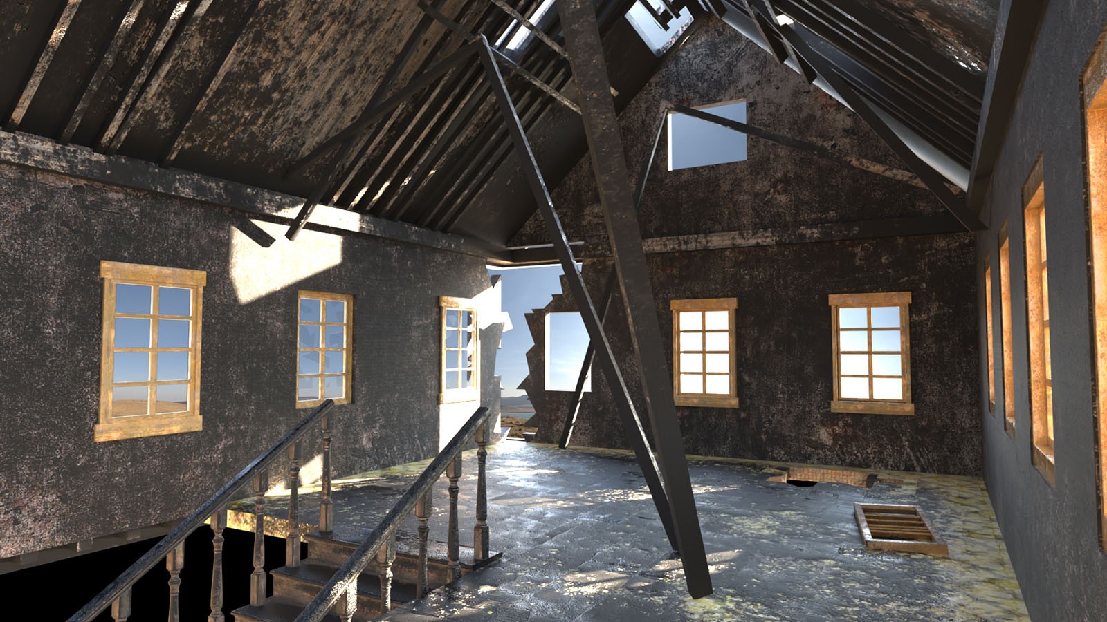 Burned House Up by N/A