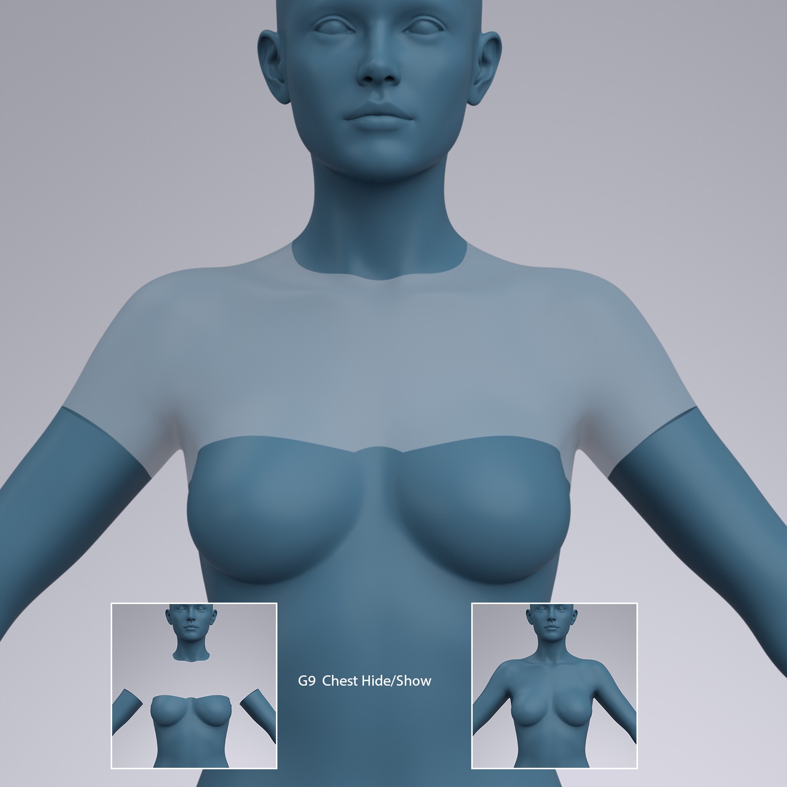 Show and Hide Partial Body Poses for G8 G9 by N/A