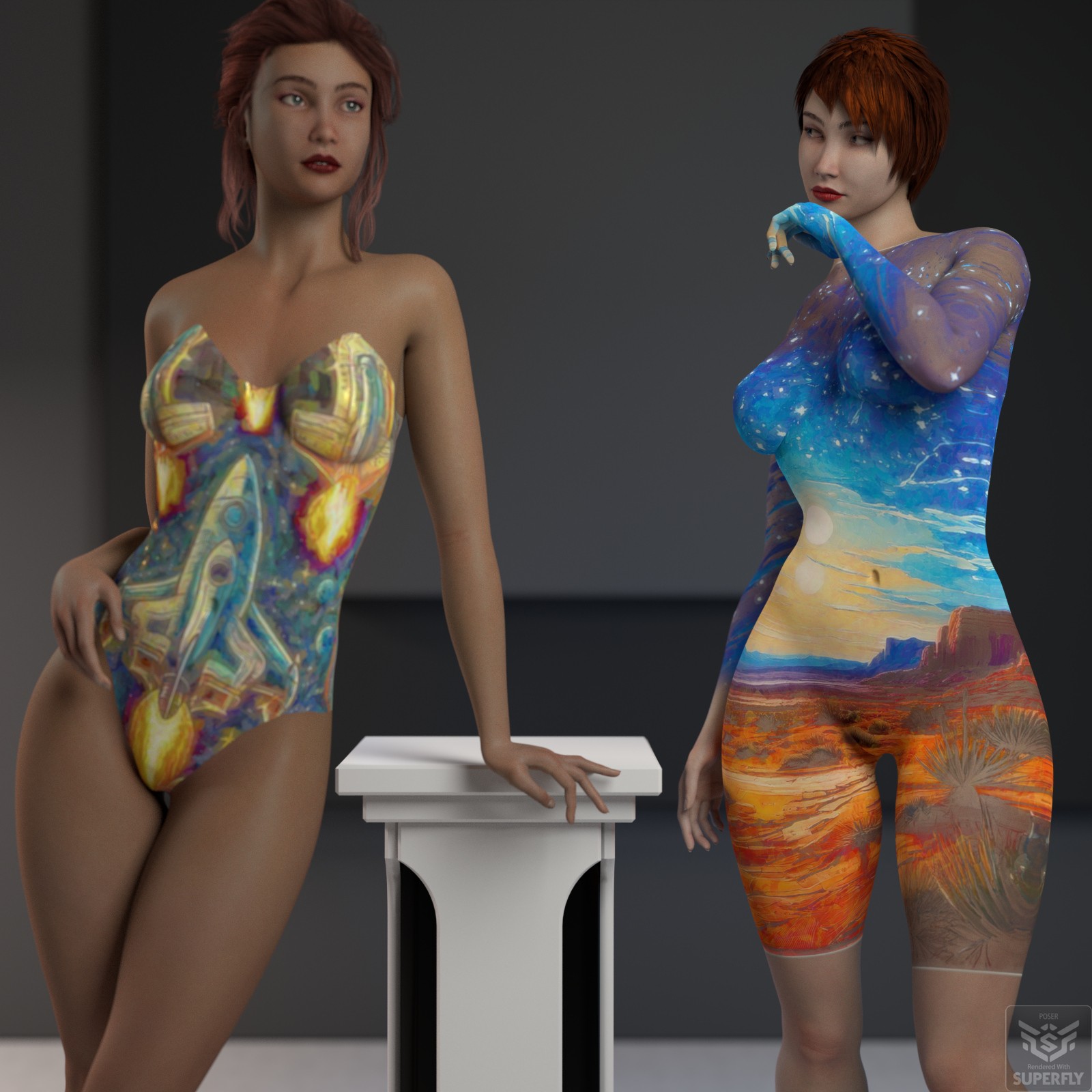 Brit Bodypaint for LaFemme2 by N/A
