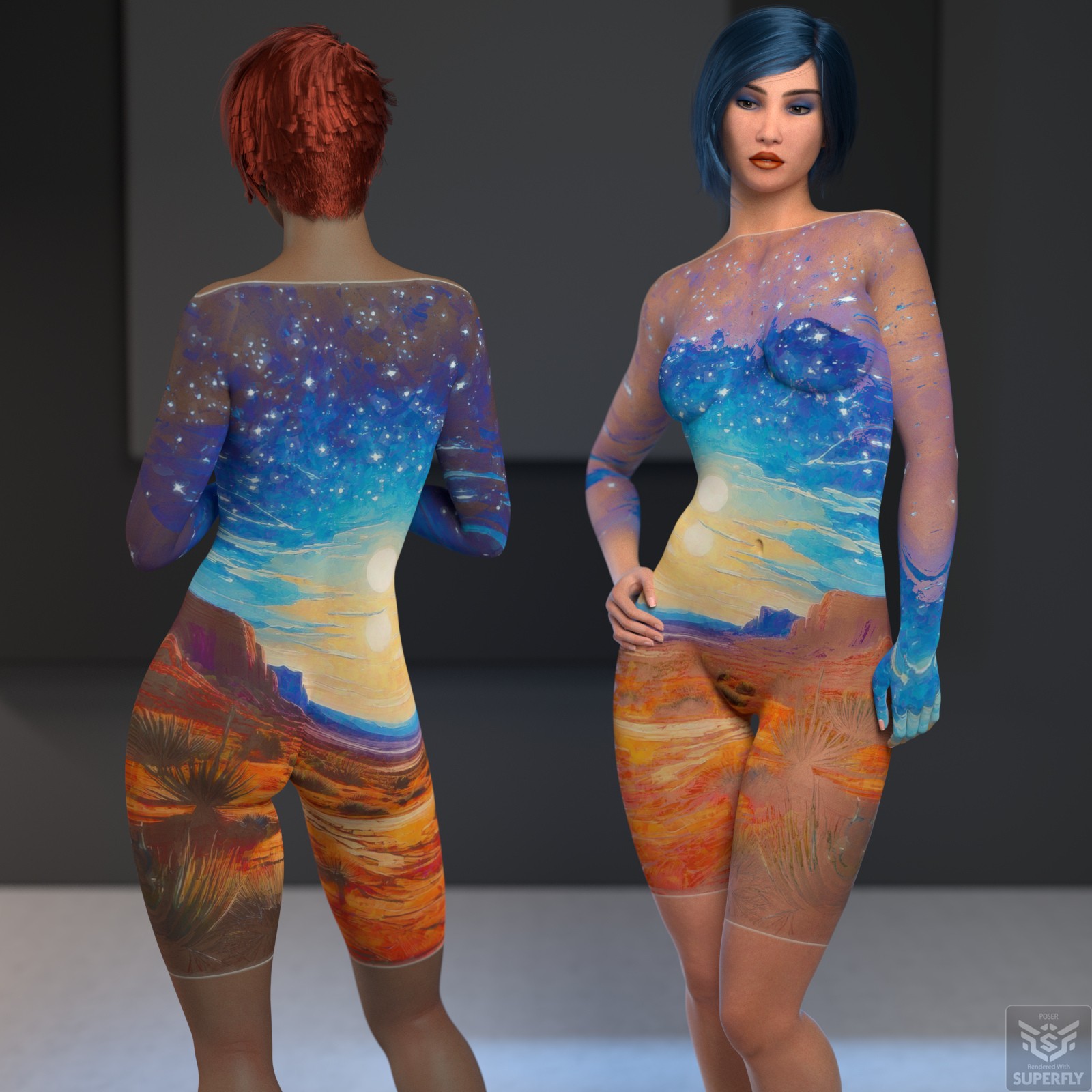 Brit Bodypaint for LaFemme2 by N/A