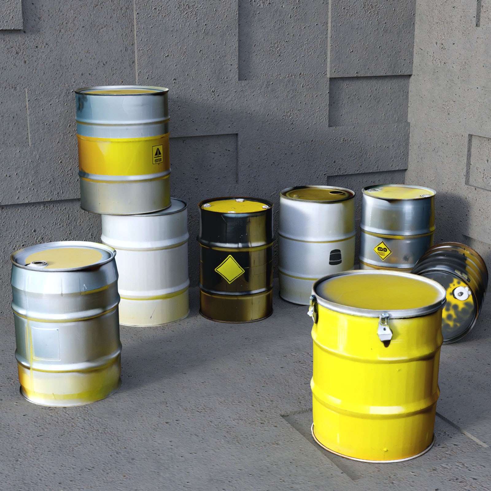 Metal Barrels 1 by N/A