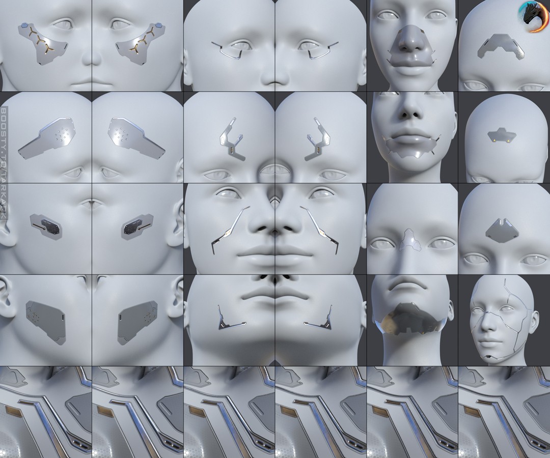 (TA) Roc Cyber Shell for Genesis 8, 8.1 Female and Male, Genesis9 by N/A
