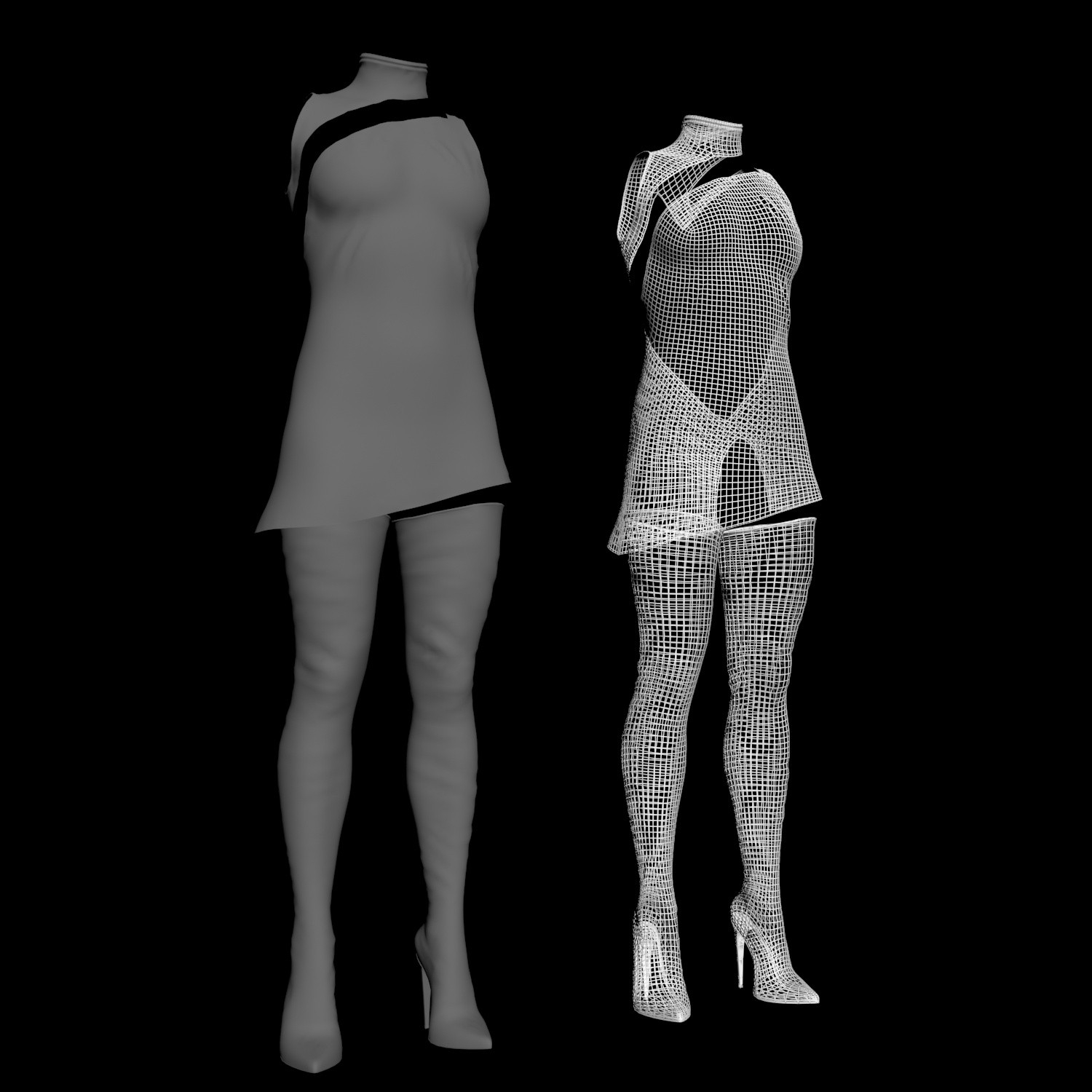 sexy Lucy Suit for Genesis 8 and 9 Females by N/A