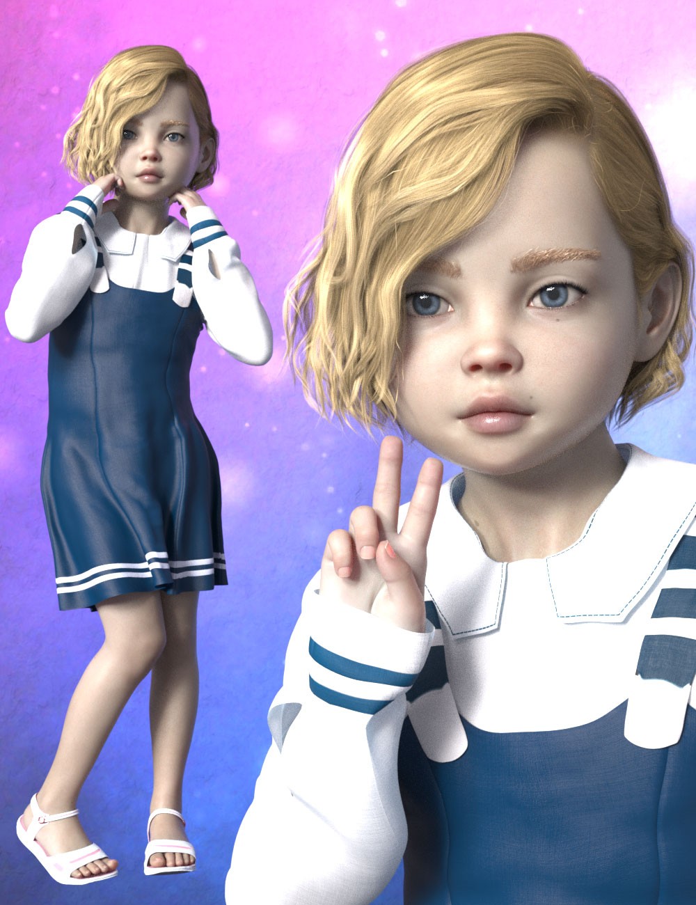 3DL Lil Destiny For Genesis 8 Females by N/A