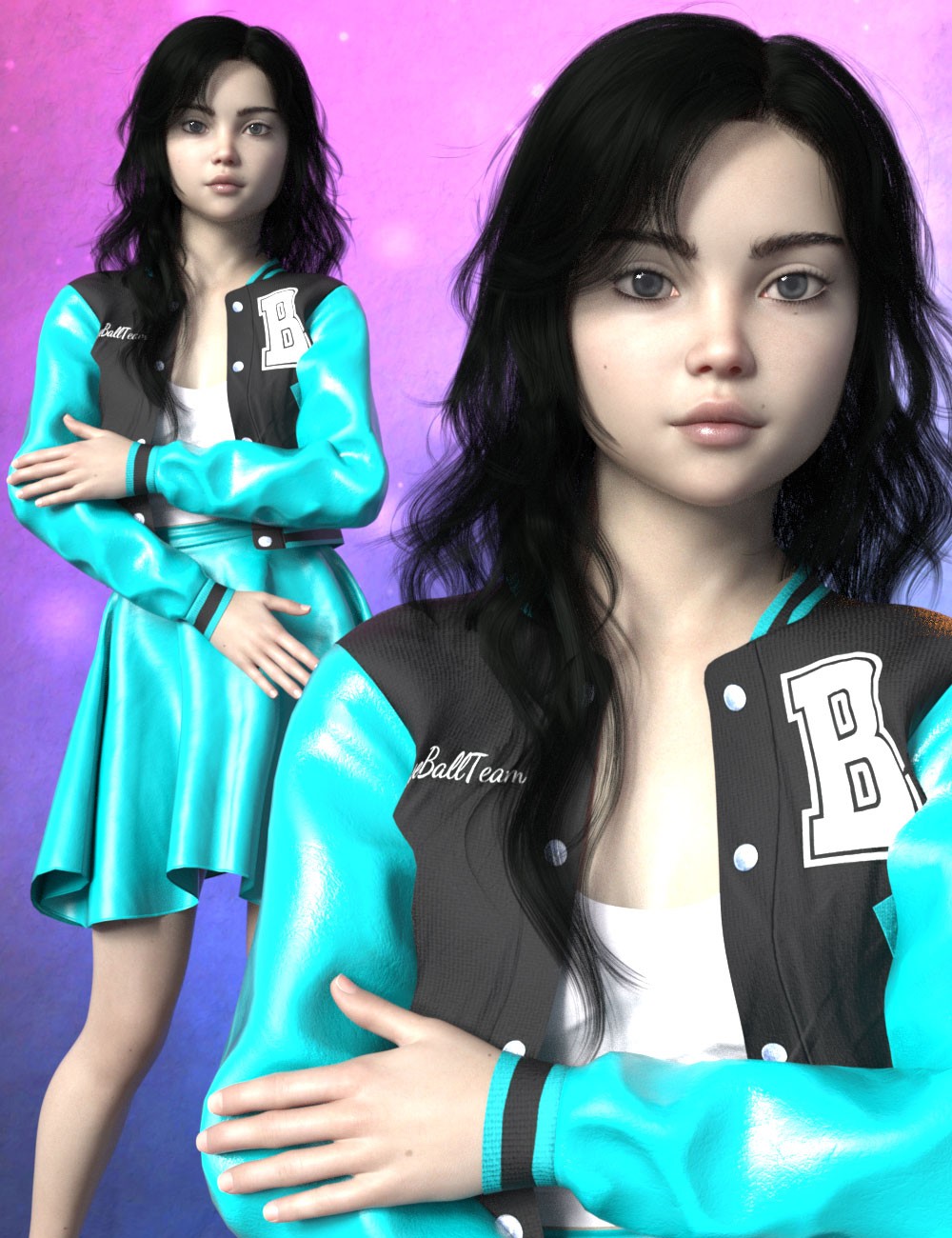 3DL Lil Destiny For Genesis 8 Females by N/A