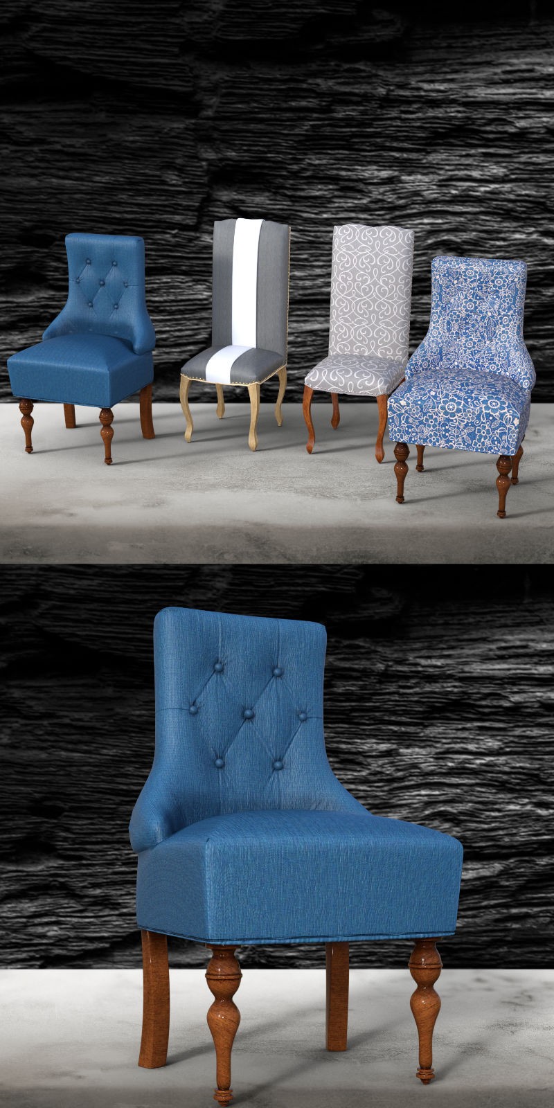 Elegant Chair Set by N/A