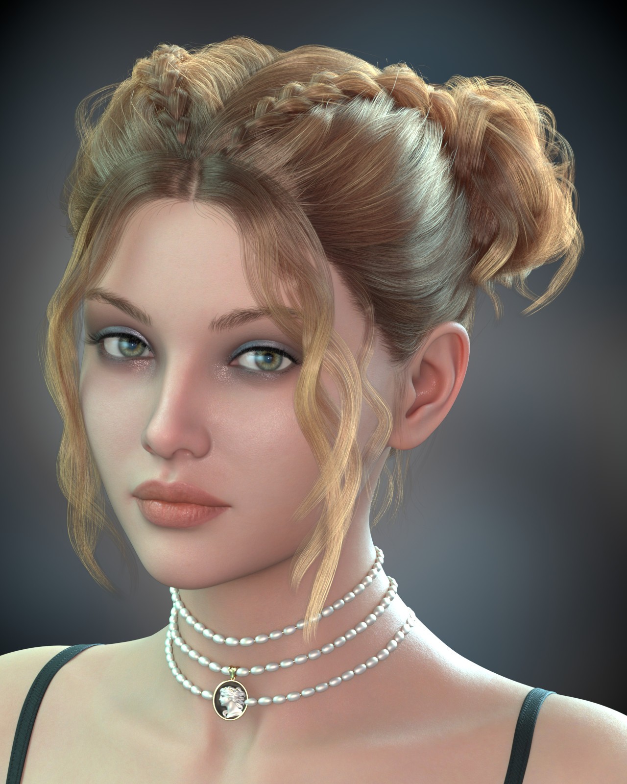 ALO Louisa Hair for Genesis 9, 8 and 8.1 Females by N/A