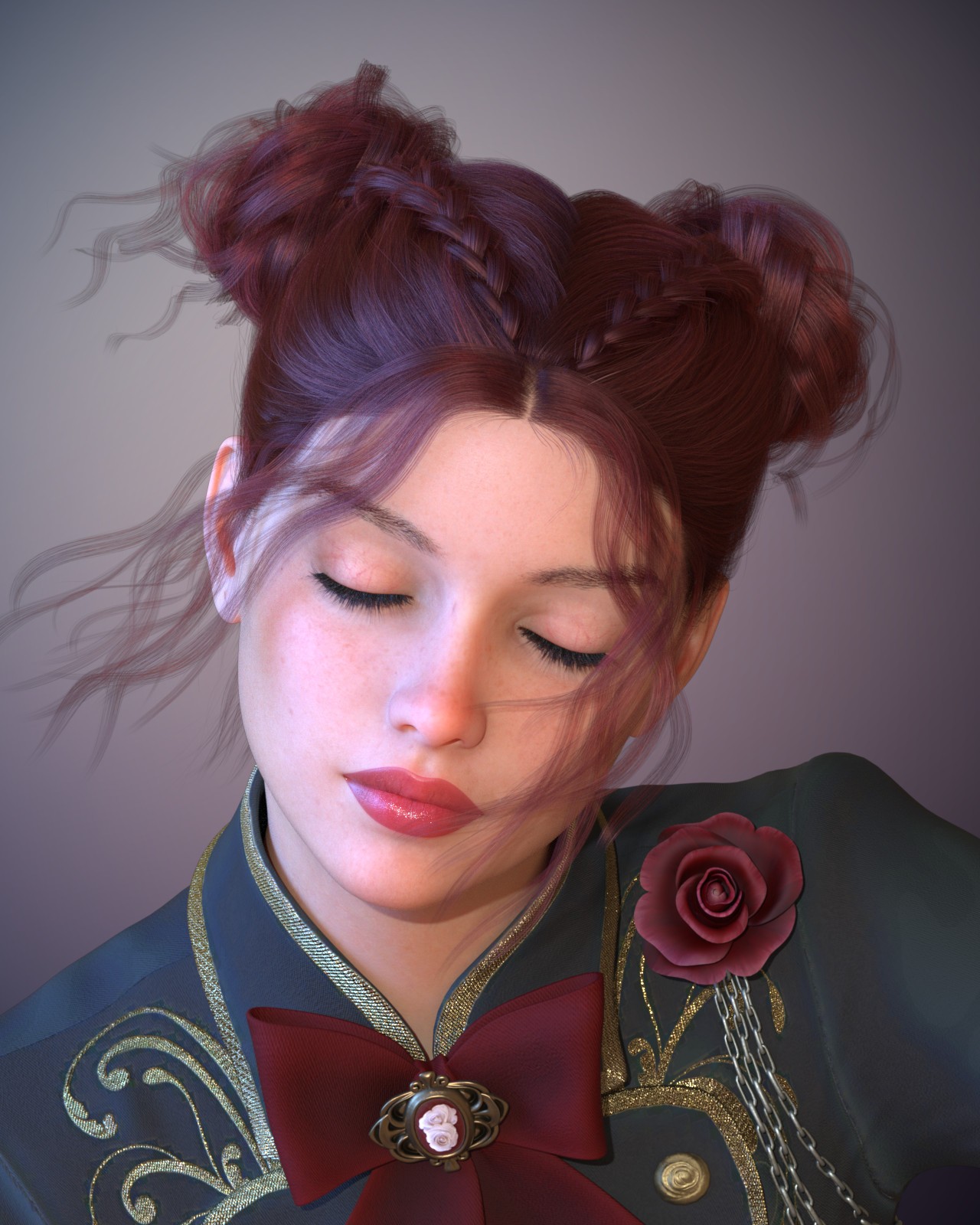 ALO Louisa Hair for Genesis 9, 8 and 8.1 Females by N/A