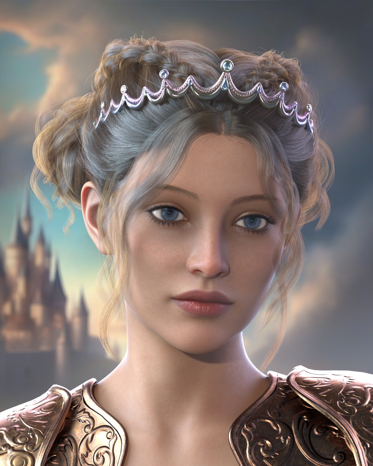 ALO Louisa Hair for Genesis 9, 8 and 8.1 Females by N/A