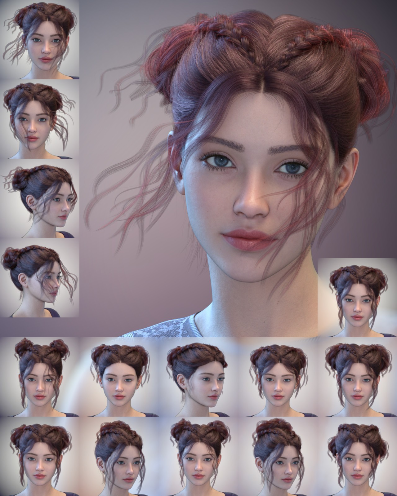 ALO Louisa Hair for Genesis 9, 8 and 8.1 Females by N/A