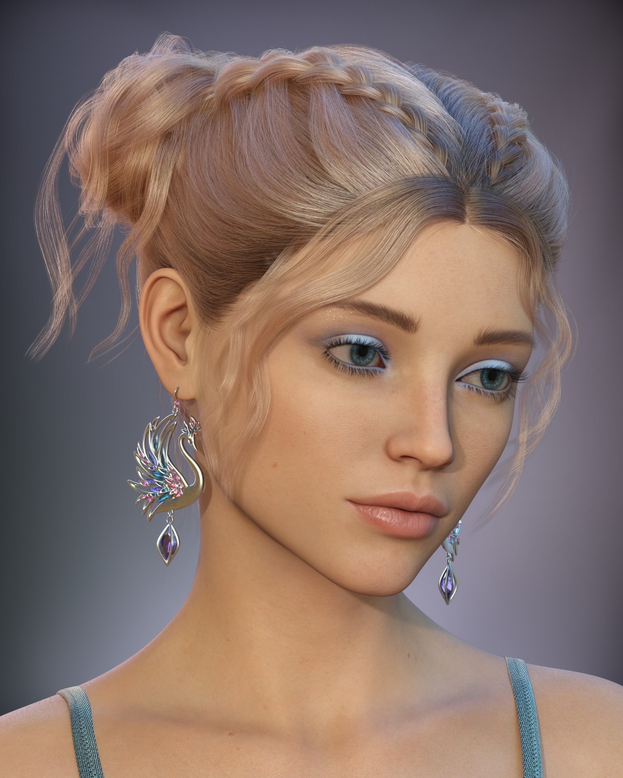 ALO Louisa Hair for Genesis 9, 8 and 8.1 Females by N/A