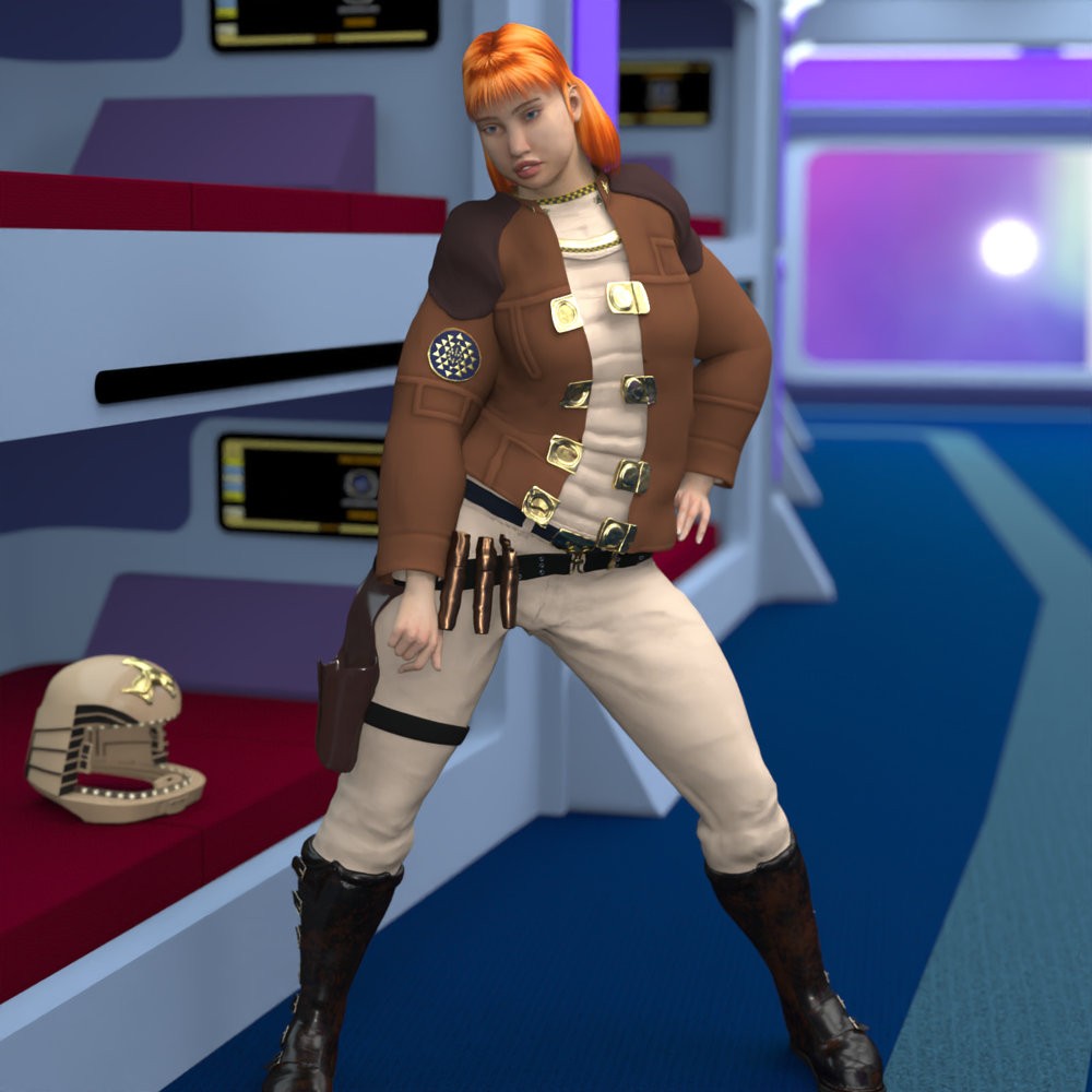 Colonial Warrior for La Femme 2 for Poser by N/A