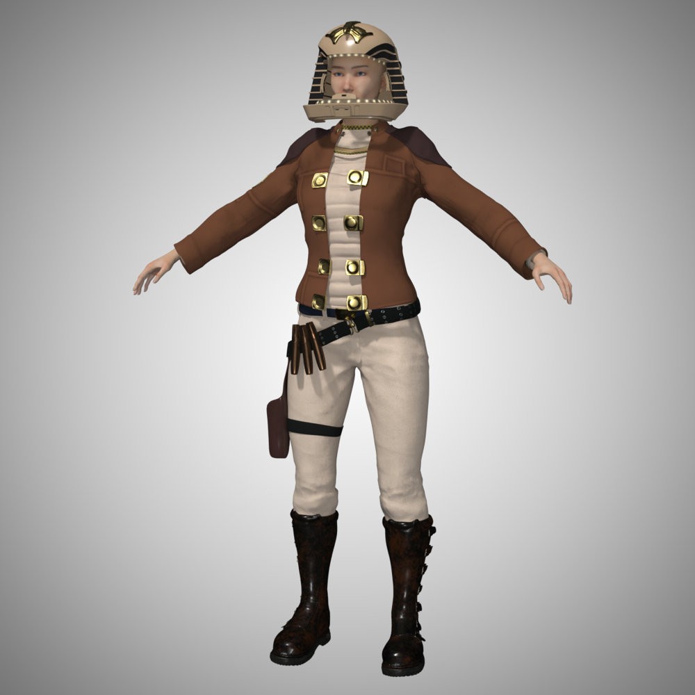 Colonial Warrior for La Femme 2 for Poser by N/A